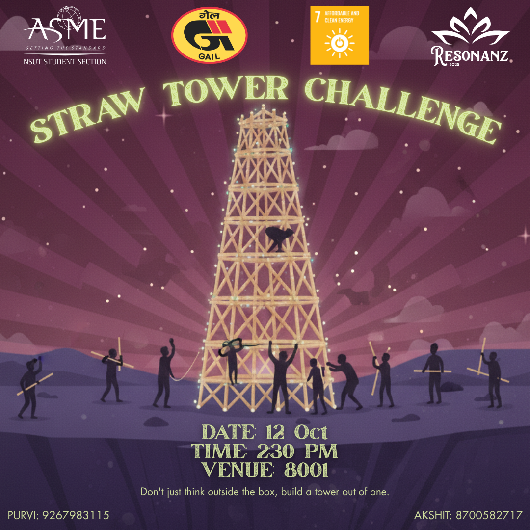 Straw Tower Challenge